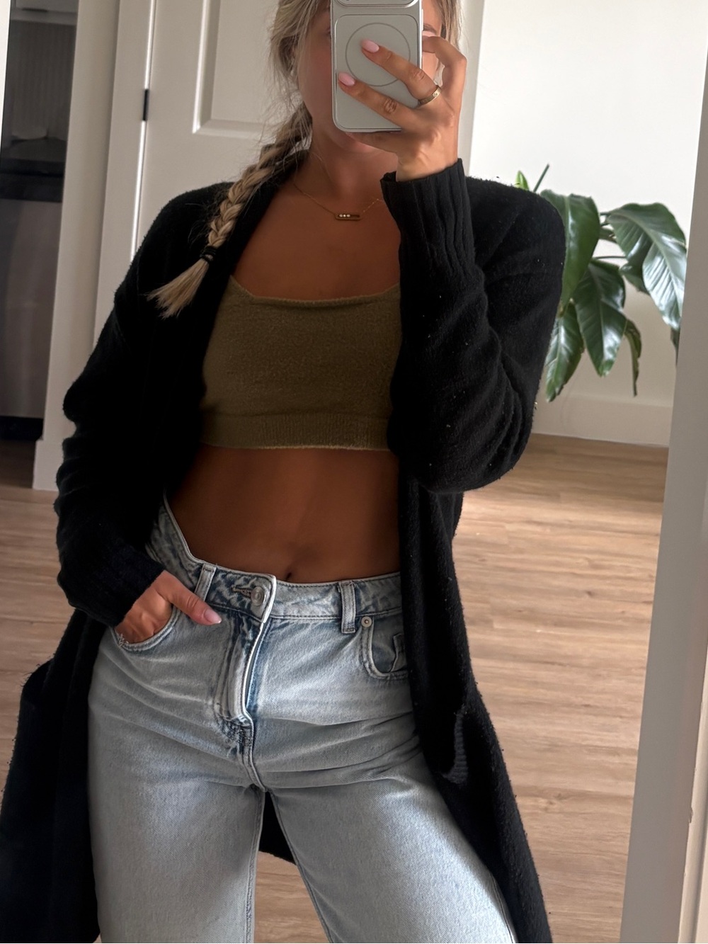 Moss Olive Crop Top